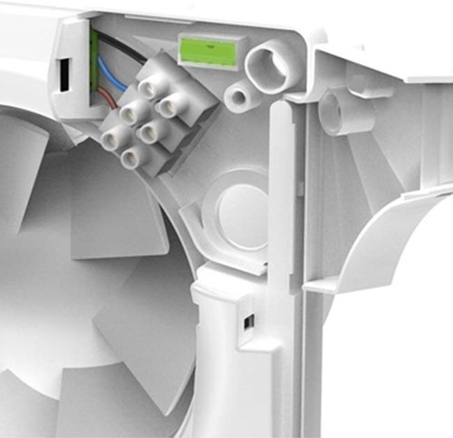 Design badkamer ventilator Vent-Axia Supra - 125 mm - 125HT - met timer en trekkoord